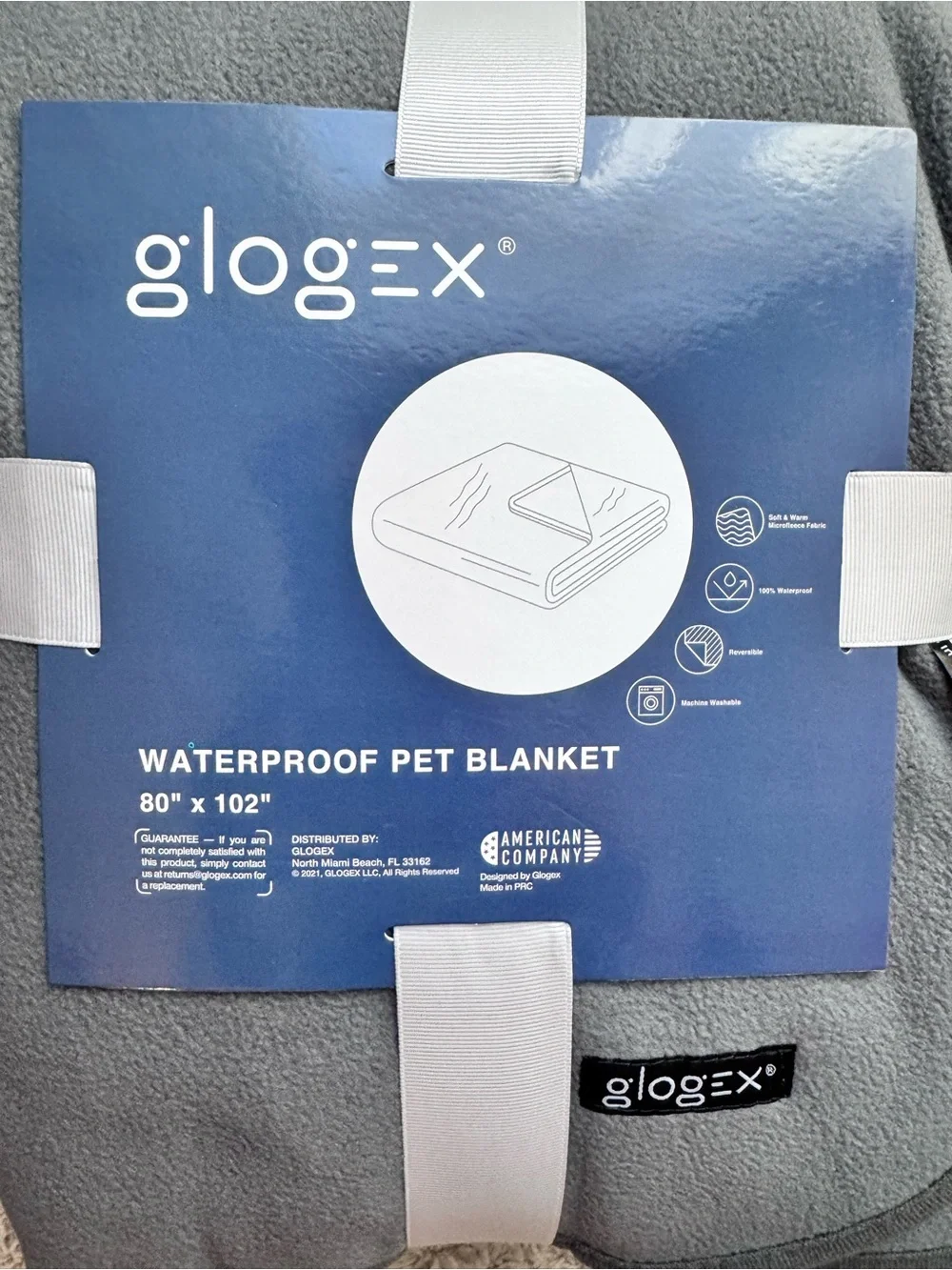 X Large Waterproof Pet throw Blanket Gray Fleece for Sofa or king size bed Cover